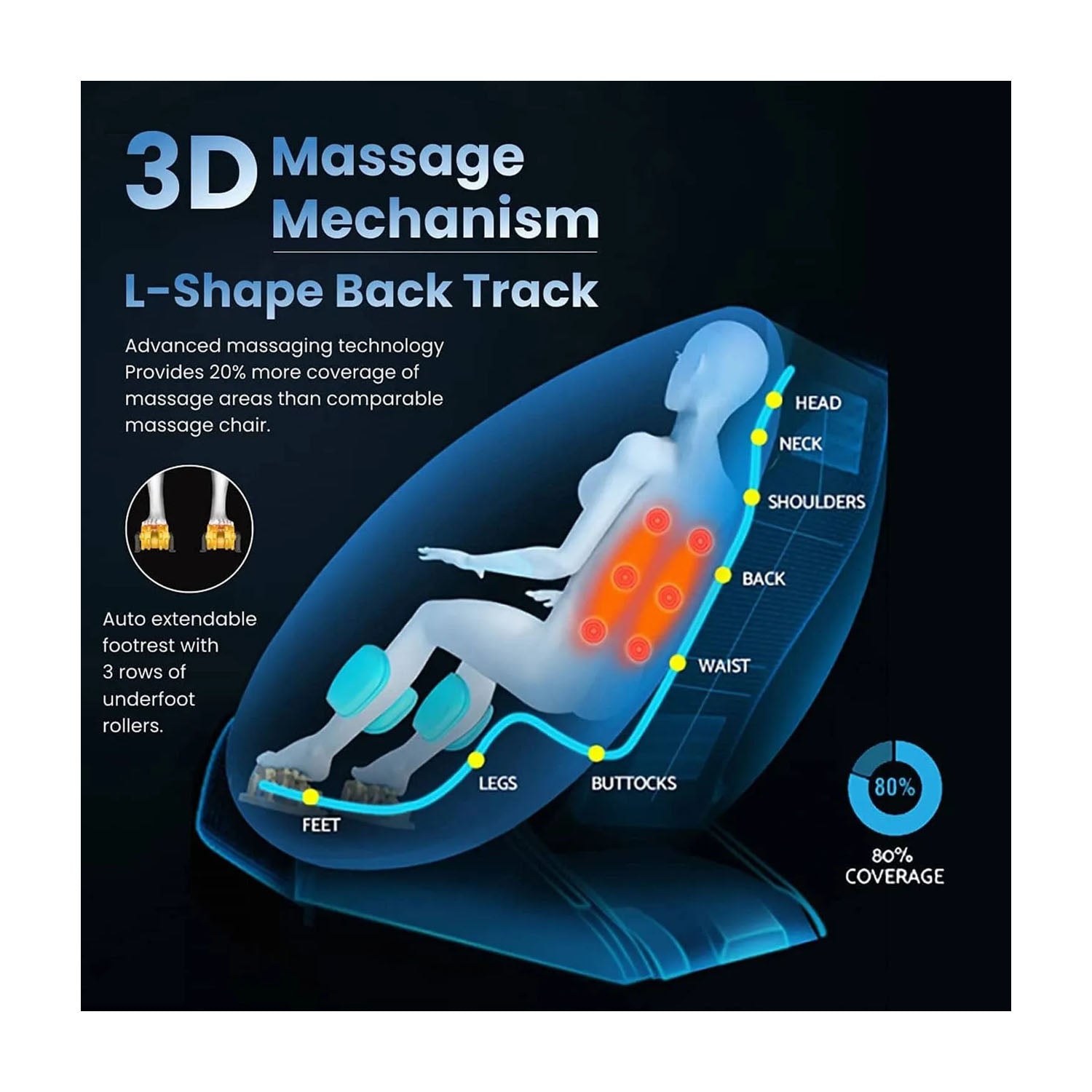 Sparnod Fitness Classic Full Body Massage Chair - Dream Relaxer