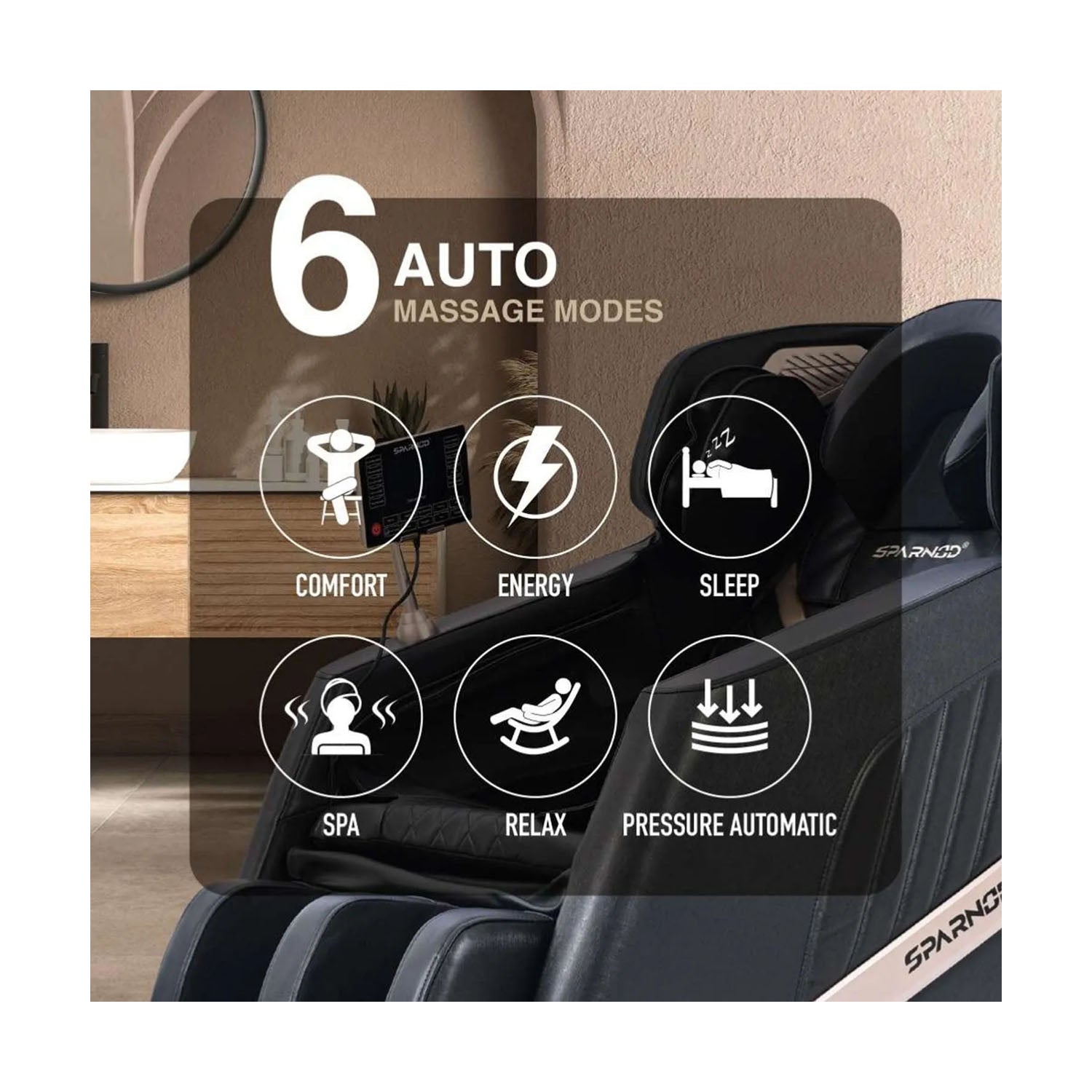 Sparnod Fitness Deluxe Plus Massage Chair - Dream Relaxer