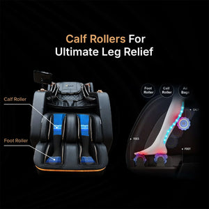 Nourest Lion 4D Dual Core Luxury Full Body Massage Chair with Health Detection - Dream Relaxer