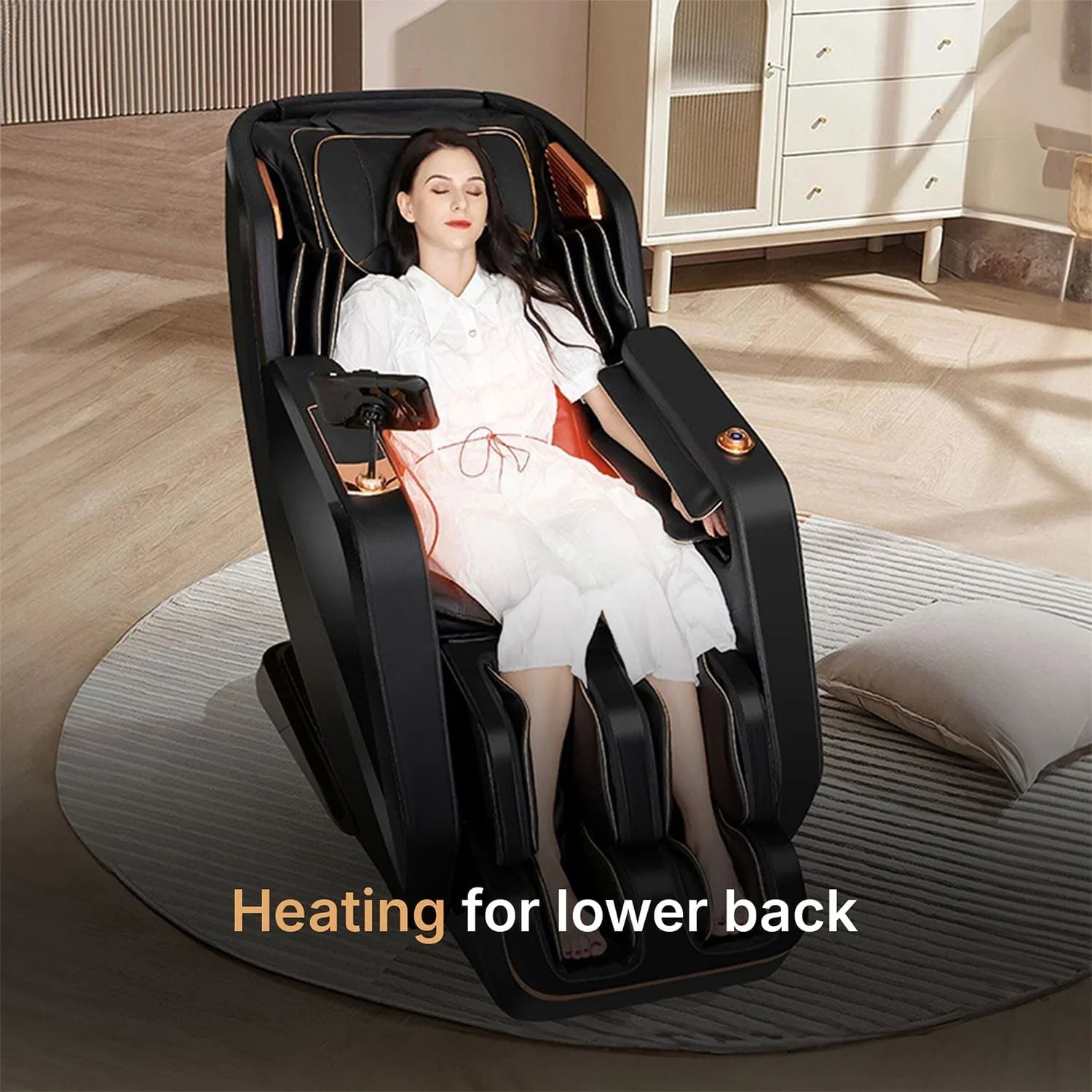Nourest Lion 4D Dual Core Luxury Full Body Massage Chair with Health Detection - Dream Relaxer