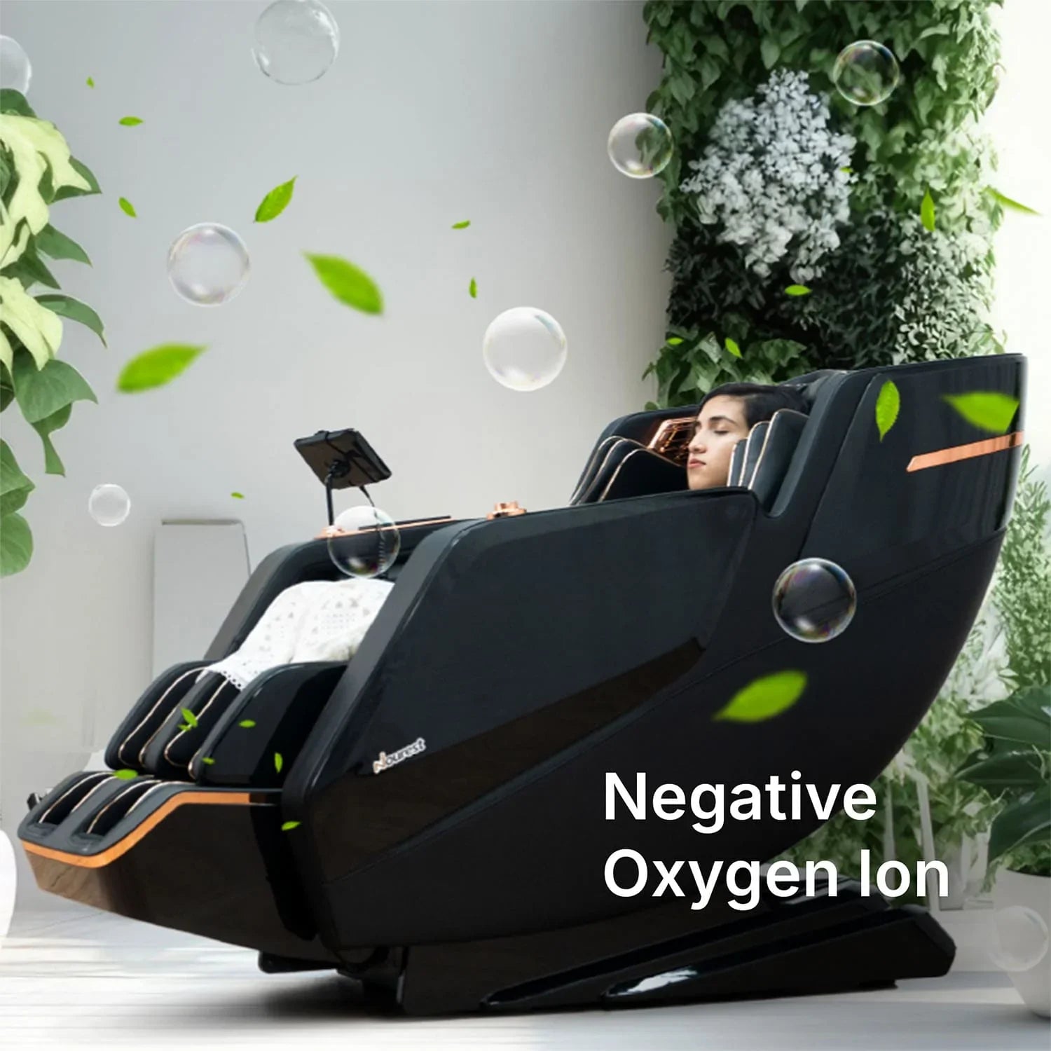 Nourest Lion 4D Dual Core Luxury Full Body Massage Chair with Health Detection - Dream Relaxer