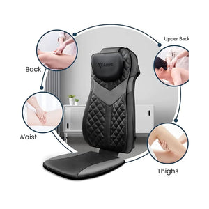 RT2172 Back Massager with Heat - Grey-Black - Dream Relaxer