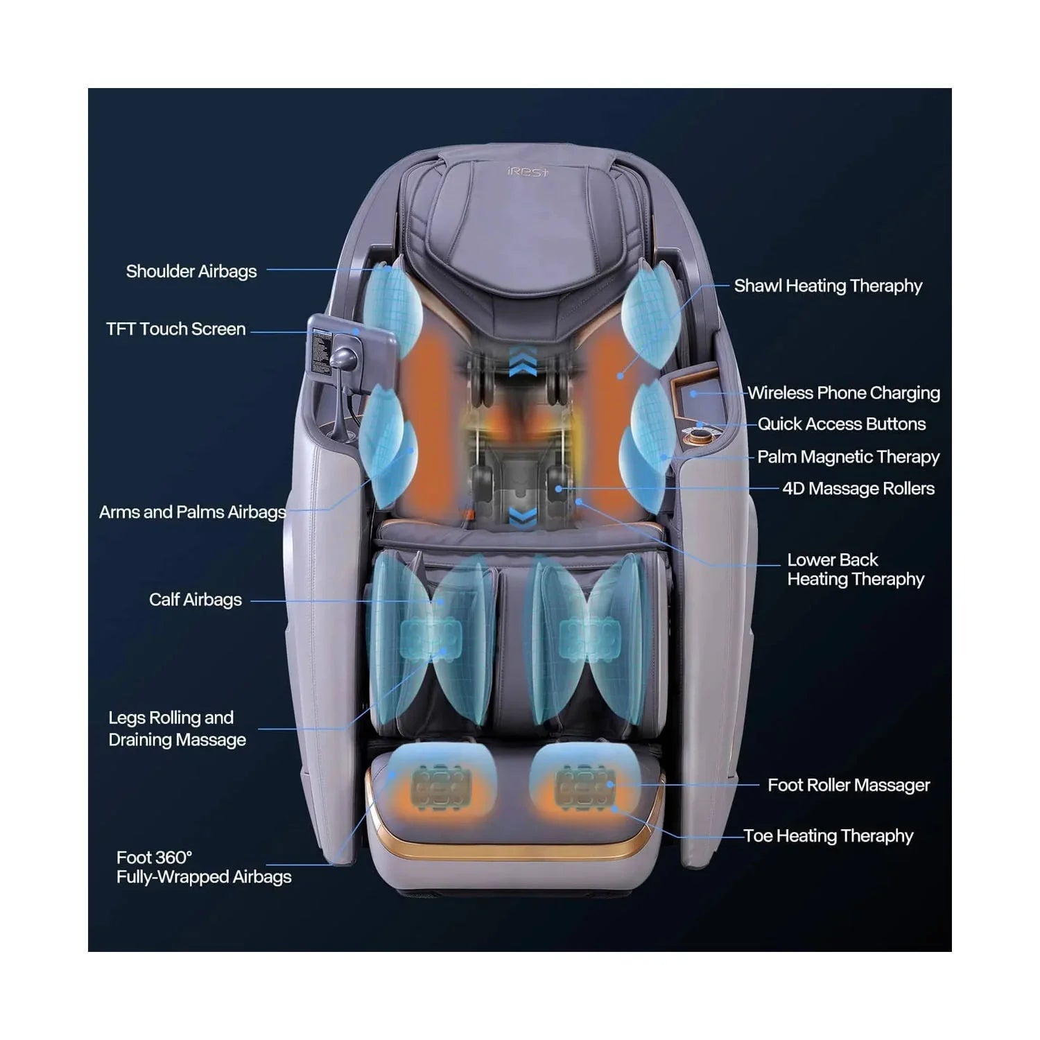iRest A710 4D Massage Smart Health Cloud Massage Chair Massage Chairs