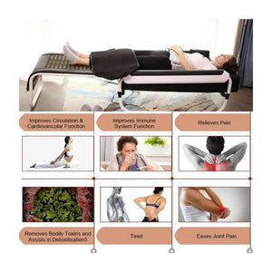 Pop Relax Massage Bed With Electrical Infrared Heating and Jade Stone Roller Massage Bed