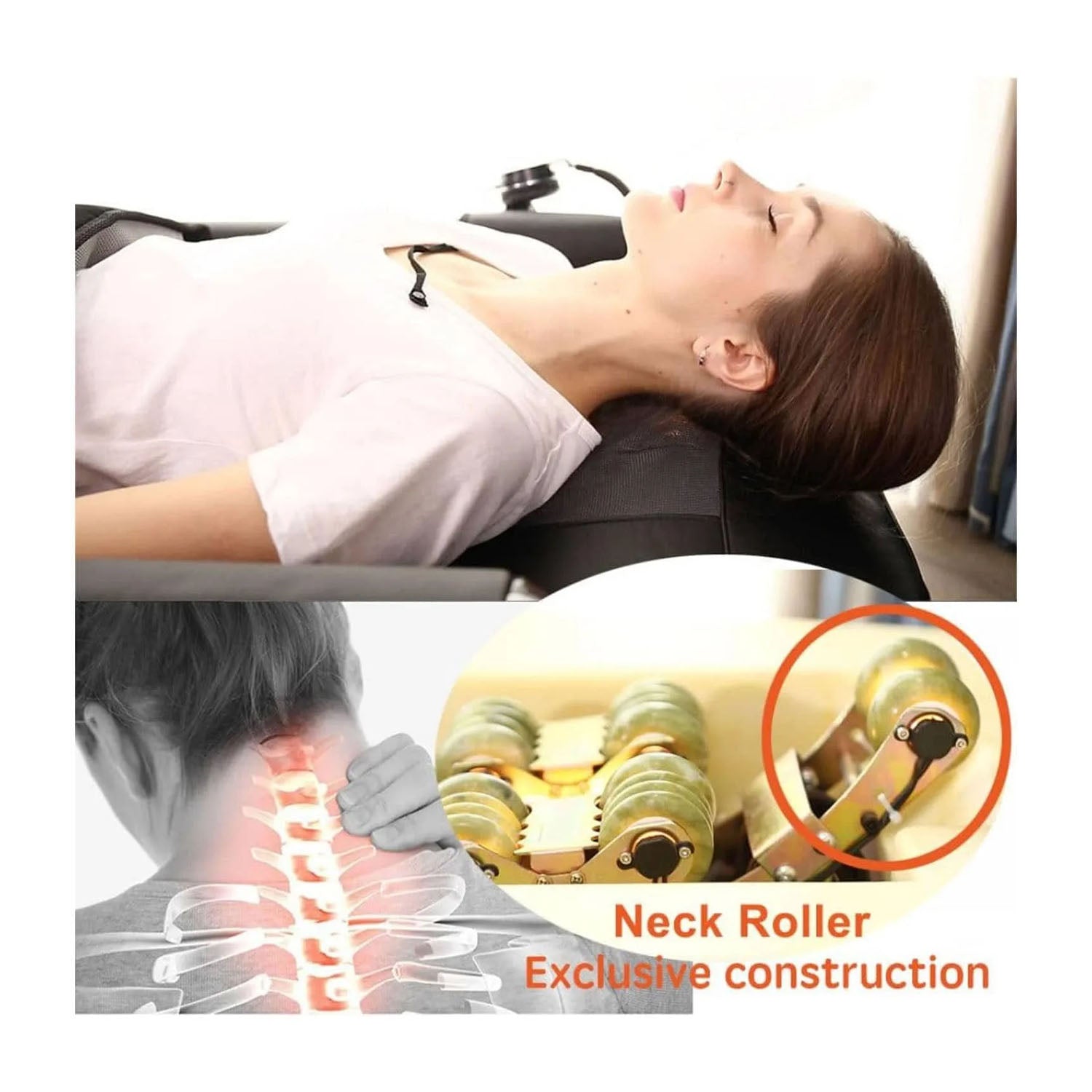 Pop Relax Massage Bed With Electrical Infrared Heating and Jade Stone Roller Massage Bed