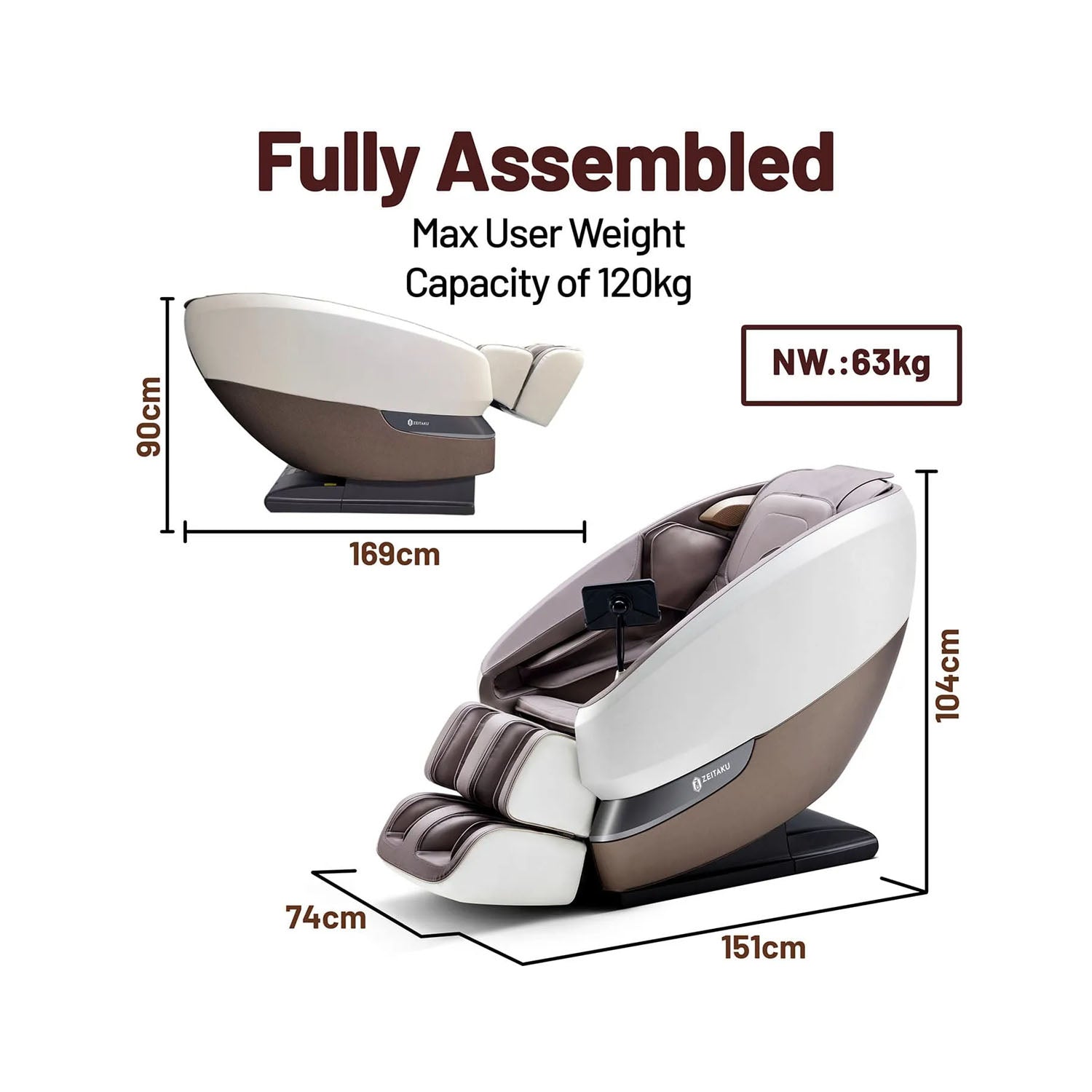 Zeitaku Anshin Twist Roller Massage Chair Massage Chairs