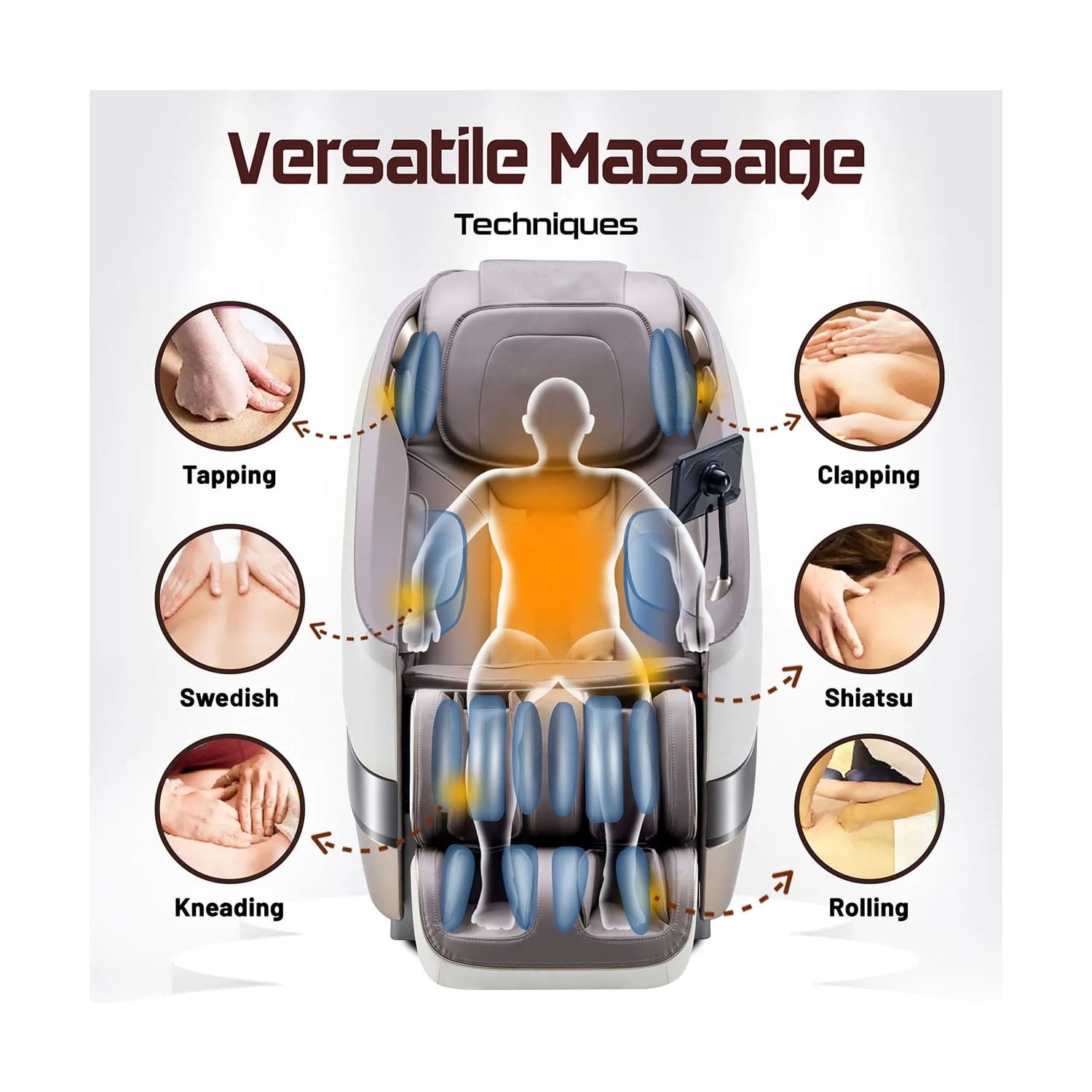 Zeitaku Anshin Twist Roller Massage Chair Massage Chairs
