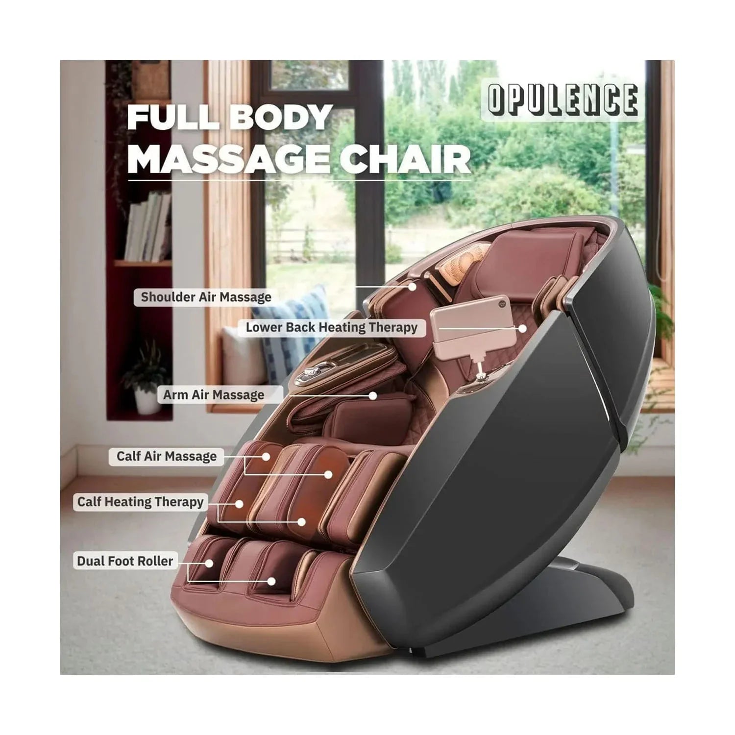 Zeitaku Opulence Dual Core Full Body Premium Massage Chair Massage Chairs