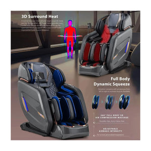 Zero U - R7 Super Series Massage Chair with 4D Rollers & Lumbar Strech Massage Chairs
