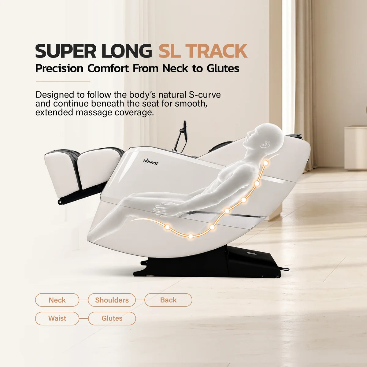 Nourest Eva super long SL Track massage system