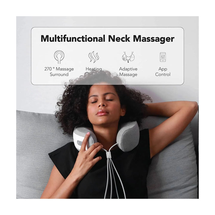 iNeck 3 Wireless Neck Massager with Heat - Grey