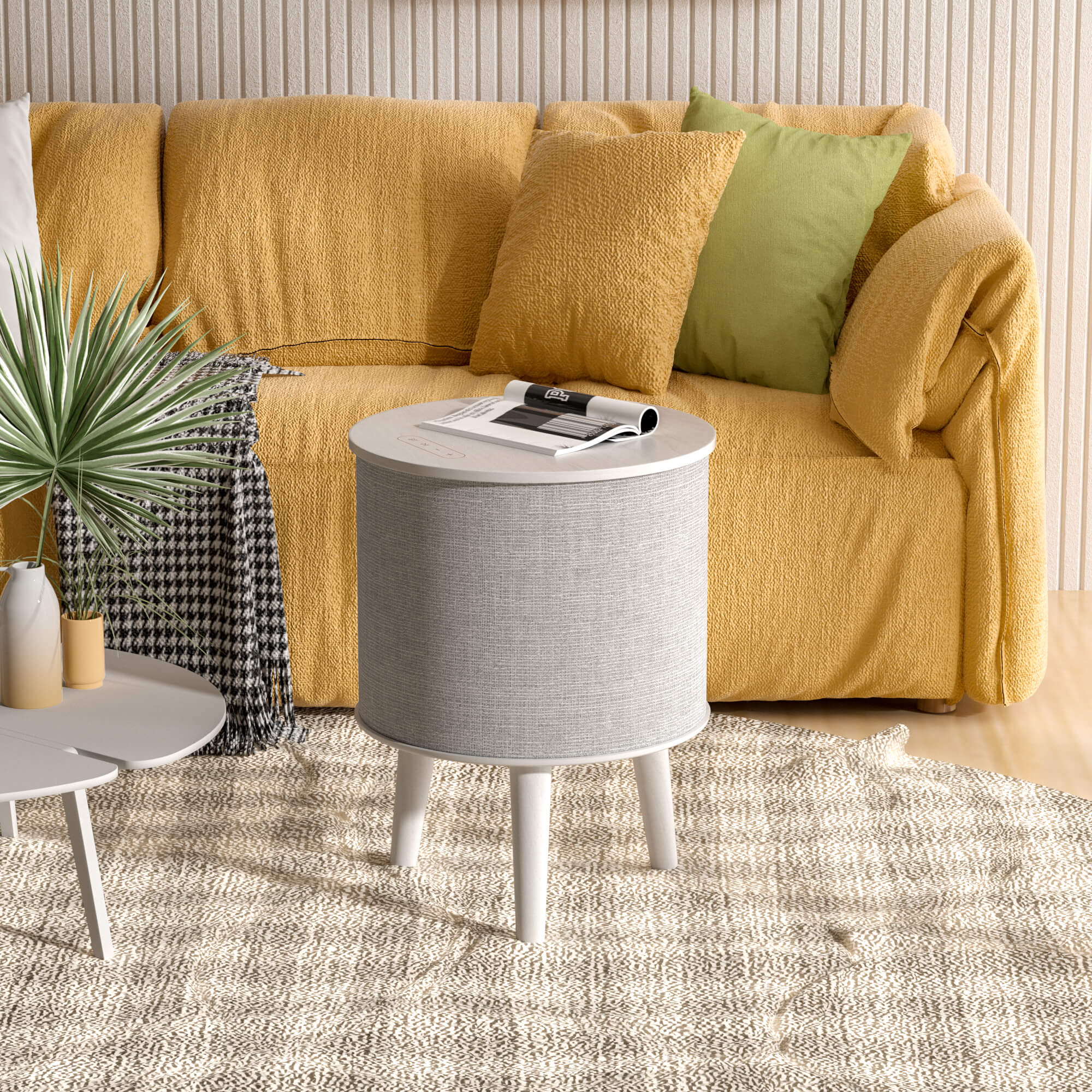 Nourest 4 in 1 Speaker Table with Wireless Charging and Touch Controls - 70W - Dream Relaxer