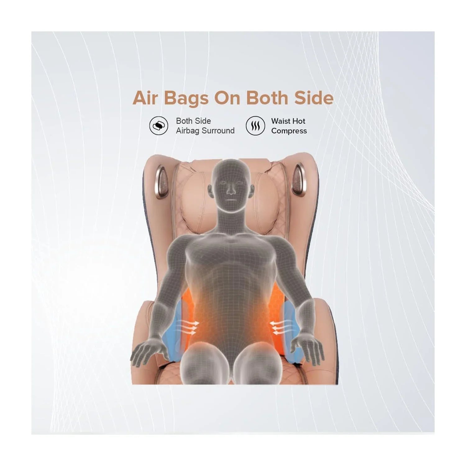 Nourest Orion 3D Rocking Recline Massage chair With Ottoman - Dream Relaxer
