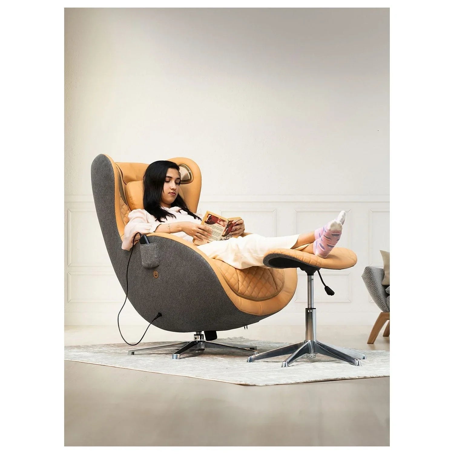 Nourest Orion 3D Rocking Recline Massage chair With Ottoman - Dream Relaxer
