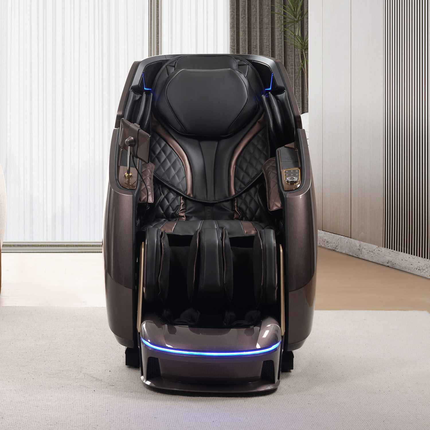 Nourest Stellar 4D Dual Roller Luxury AI Massage Chair [Limited Edition]-Coffee Brown - Dream Relaxer