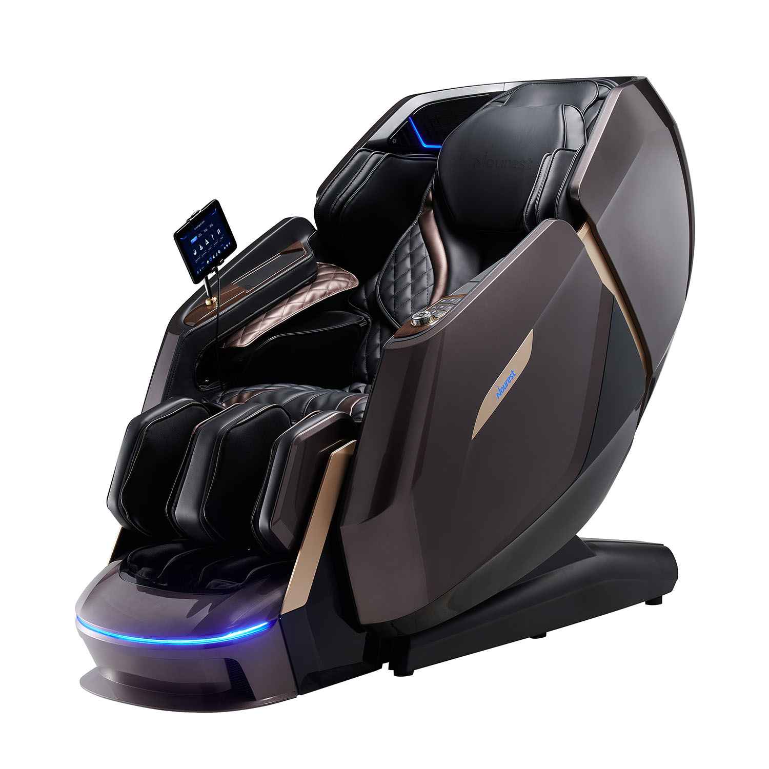 Nourest Stellar 4D Dual Roller Luxury AI Massage Chair [Limited Edition]-Coffee Brown - Dream Relaxer