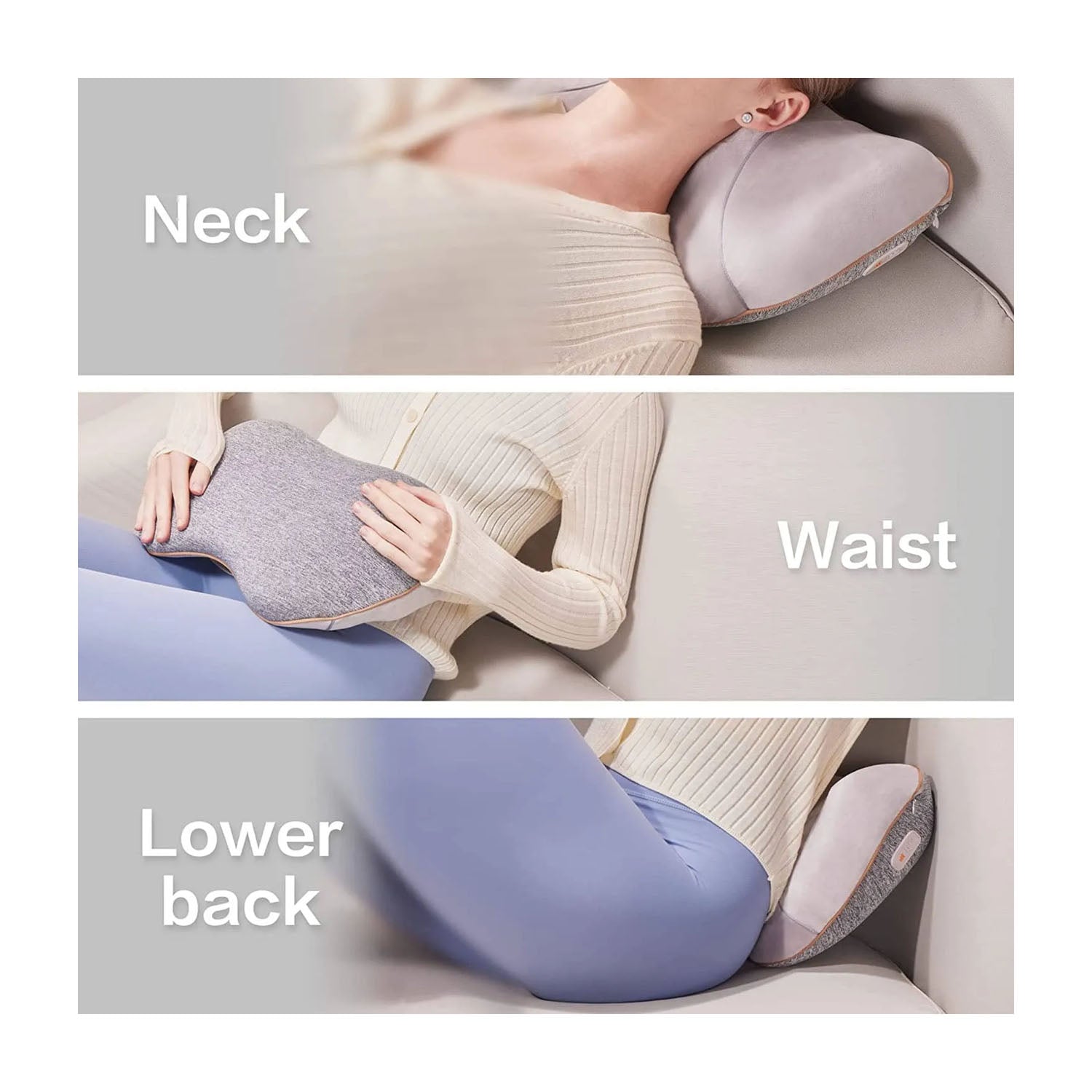 Aront Lumbar Back Neck Support Kneading Massager Pillow Massage Cushions