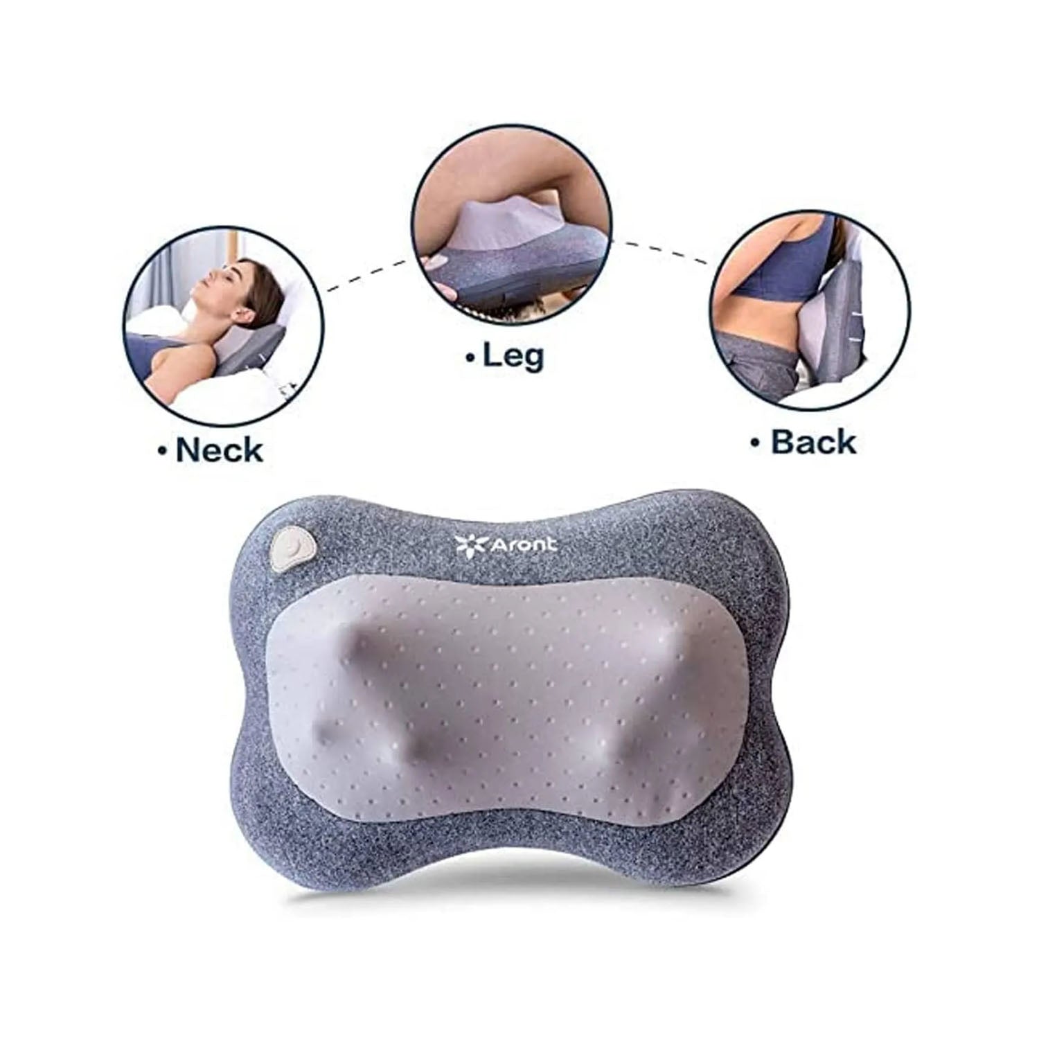 Aront Shiatsu Cordless Rechargeable Shoulder and Neck Massager Massage Cushions