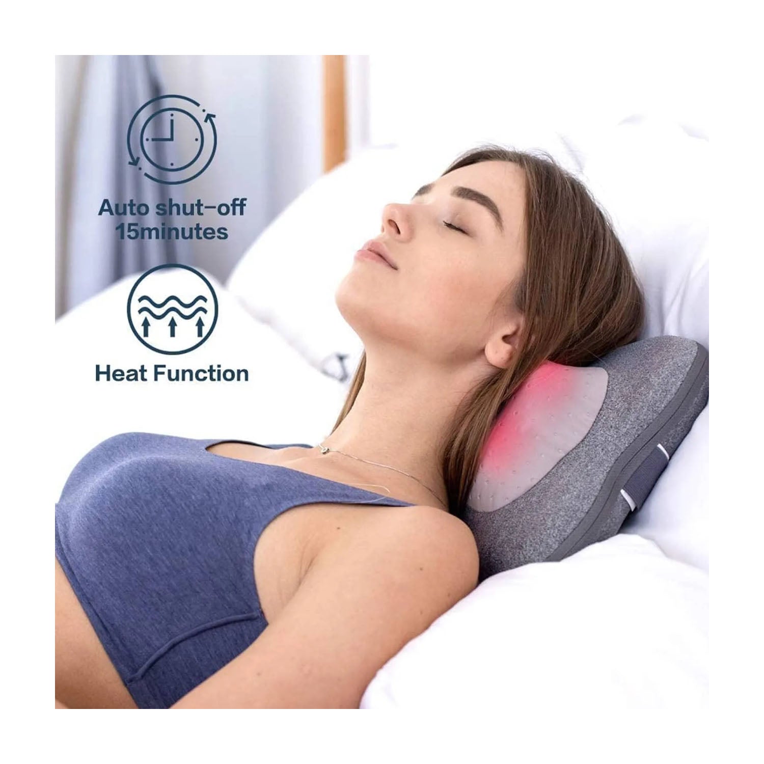 Aront Shiatsu Cordless Rechargeable Shoulder and Neck Massager Massage Cushions