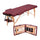 Portable Massage Table with Adjustable Folding Bed and Headrest - Maroon