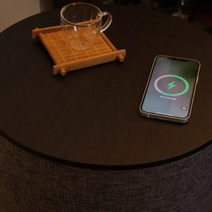 Nourest 3 in 1 Smart Wireless Charging Table with Bluetooth Speakers & USB Station - 50W Accessories