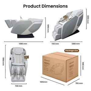 Nourest Nexo Full Body 3D Massage Chair with SL Track Massage Chairs