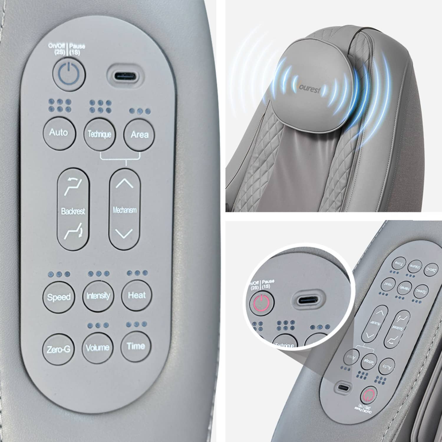 Nourest Orion Pro Automatic Recliner Massage chair With Ottoman Massage Chairs