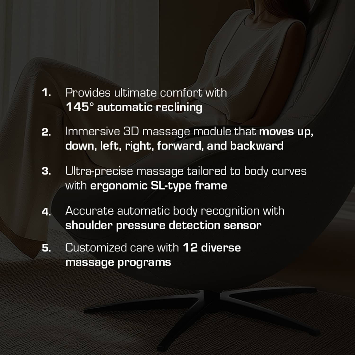 Nourest Orion Pro Automatic Recliner Massage chair With Ottoman Massage Chairs