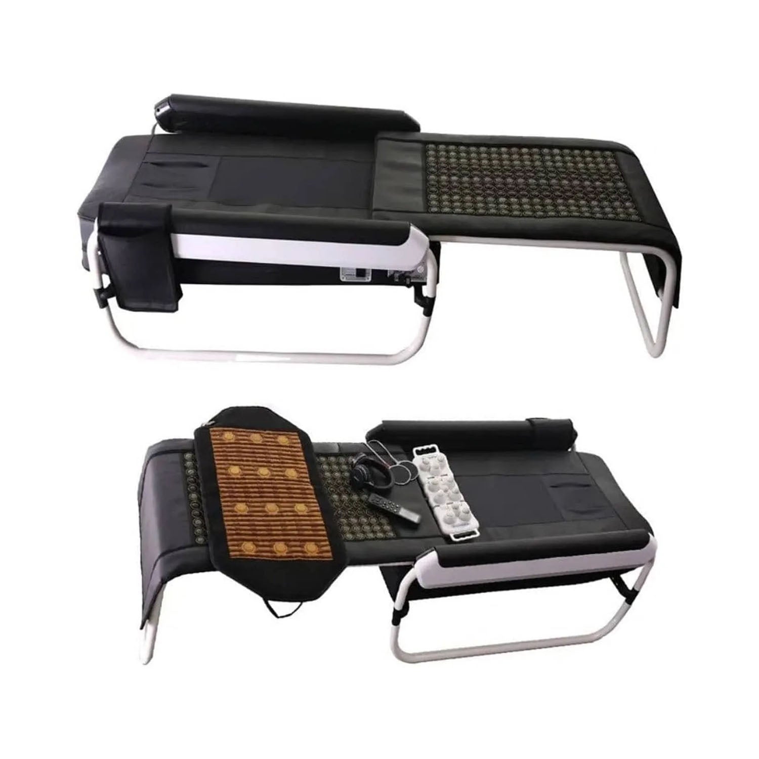 Pop Relax Massage Bed With Electrical Infrared Heating and Jade Stone Roller Massage Bed