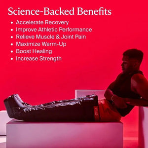 Therabody JetBoots PRO Plus Wireless Compression Boots with Vibration & Light Therapy Recovery
