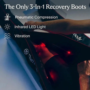 Therabody JetBoots PRO Plus Wireless Compression Boots with Vibration & Light Therapy Recovery