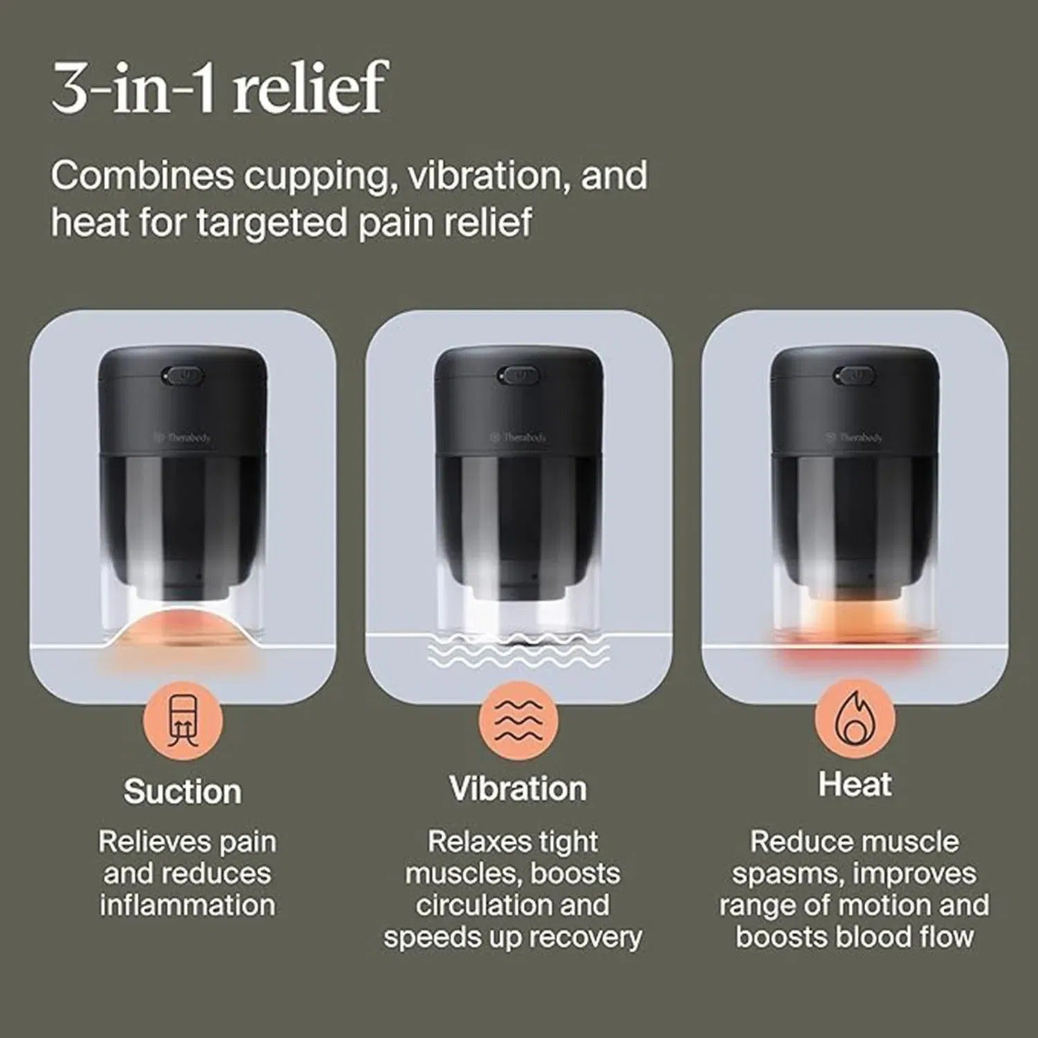 Therabody TheraCup Advanced heat and vibration cupping System (1 - Pack) Recovery