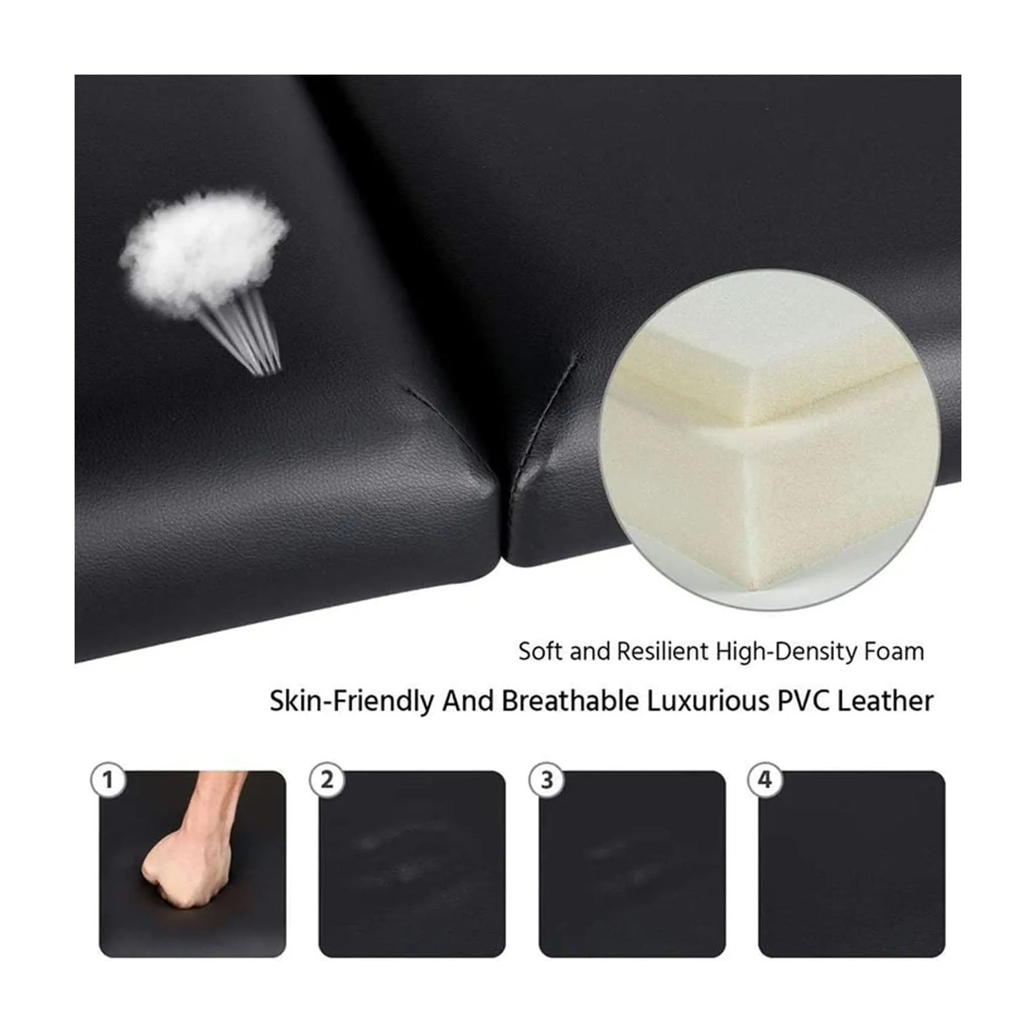 Three Foldable Massage Bed with Light Weight Aluminum Frame Massage Tables