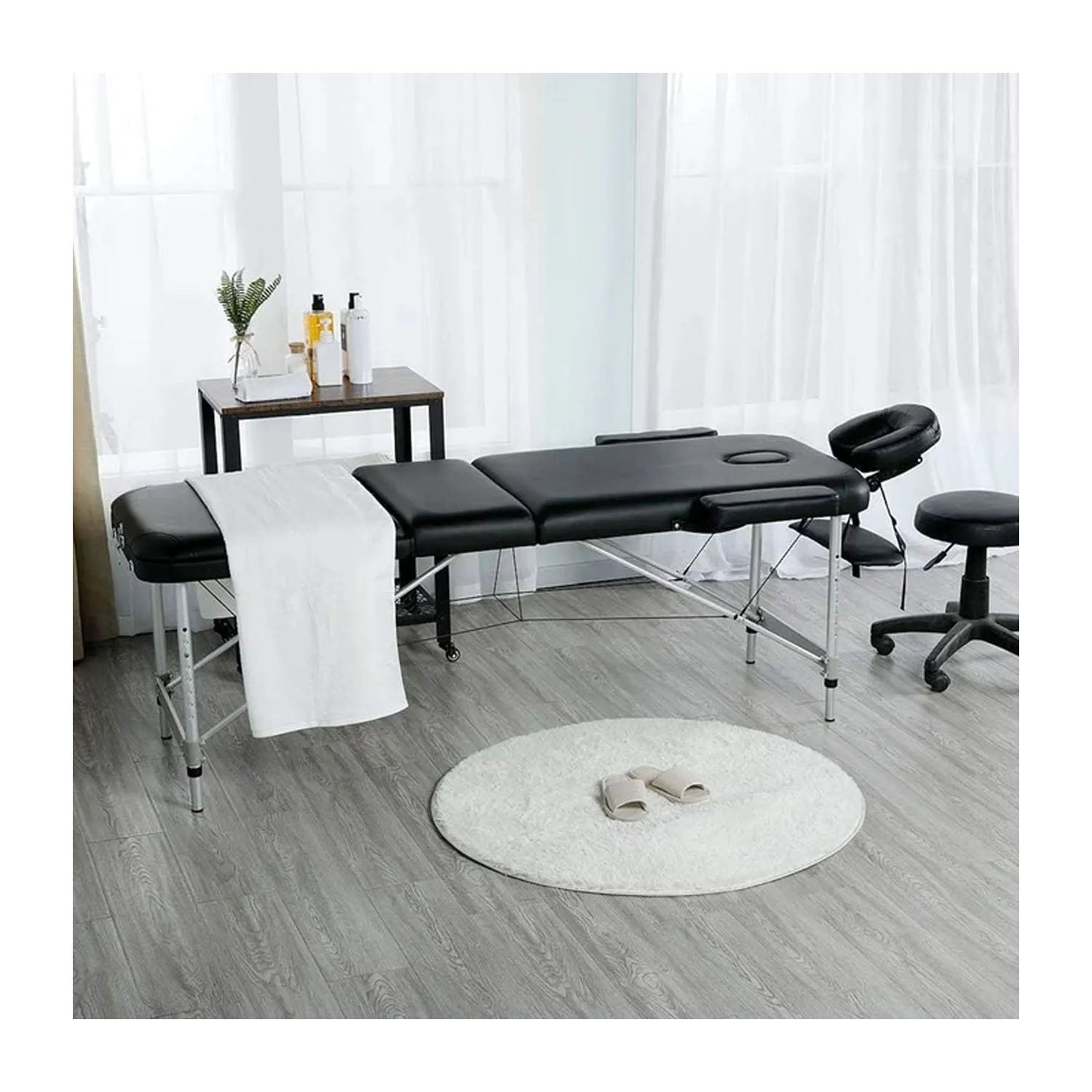 Three Foldable Massage Bed with Light Weight Aluminum Frame Massage Tables