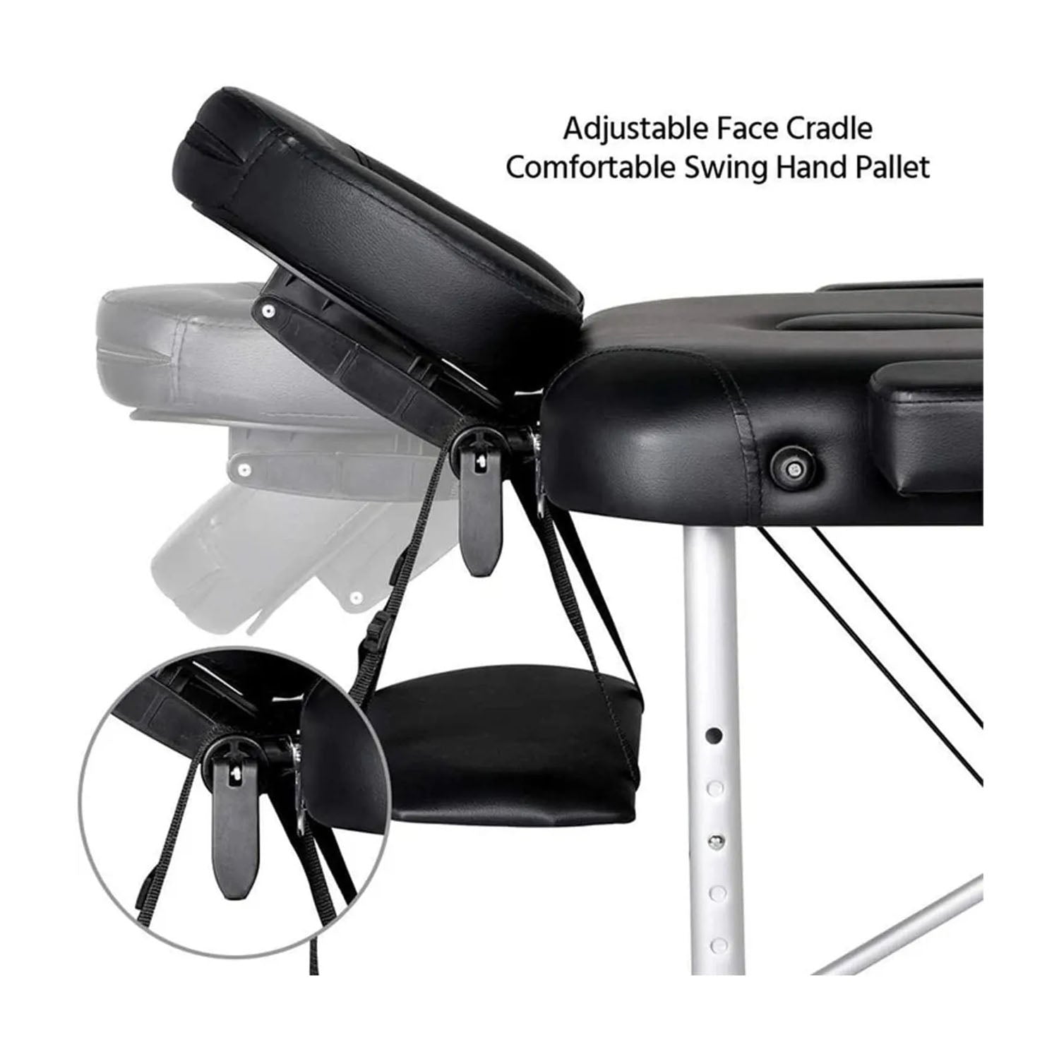 Three Foldable Massage Bed with Light Weight Aluminum Frame Massage Tables