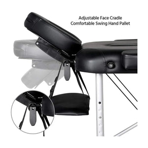 Three Foldable Massage Bed with Light Weight Aluminum Frame Massage Tables