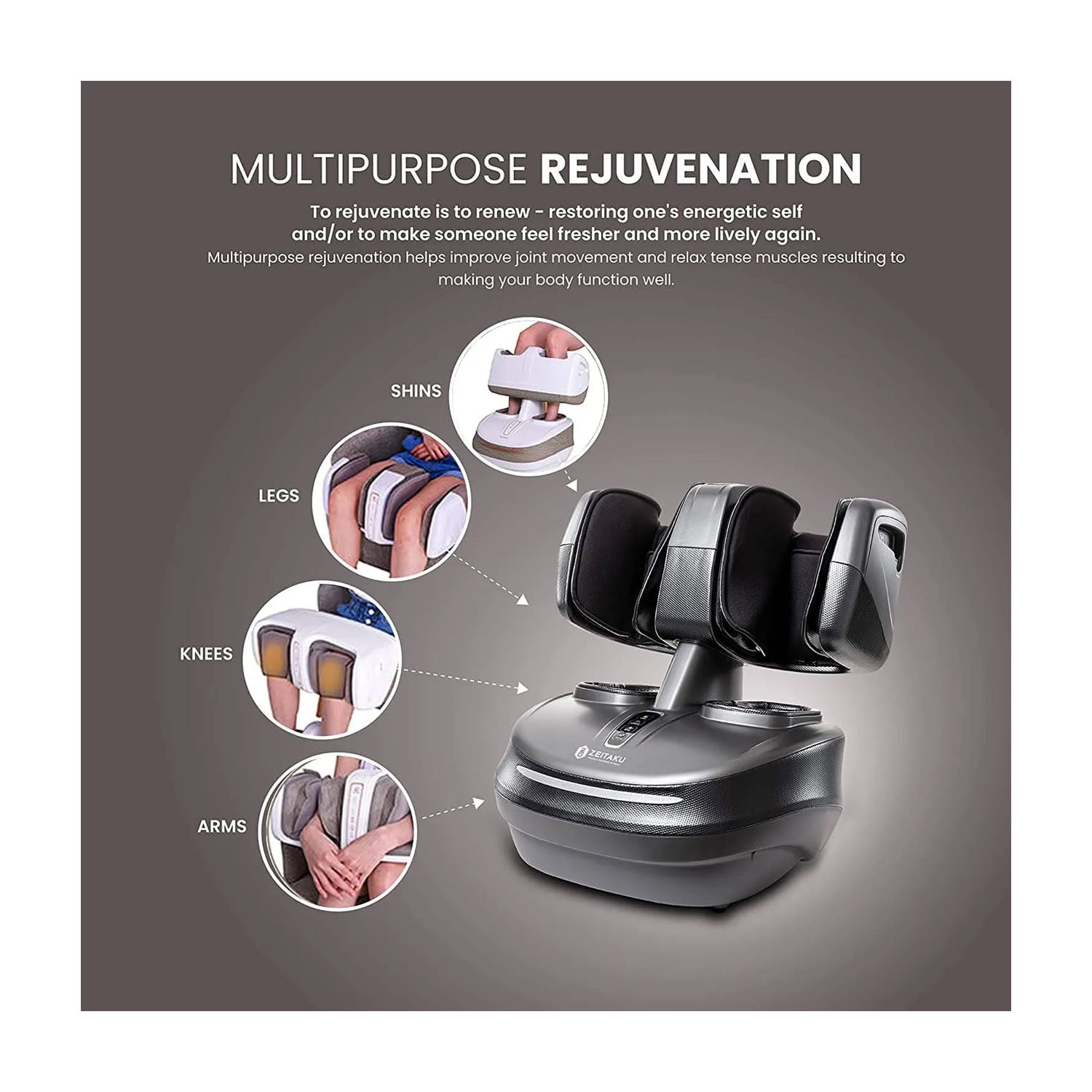 Zeitaku Lecafu Detachable Leg, Foot, Knee and Calf Massager Foot Massagers
