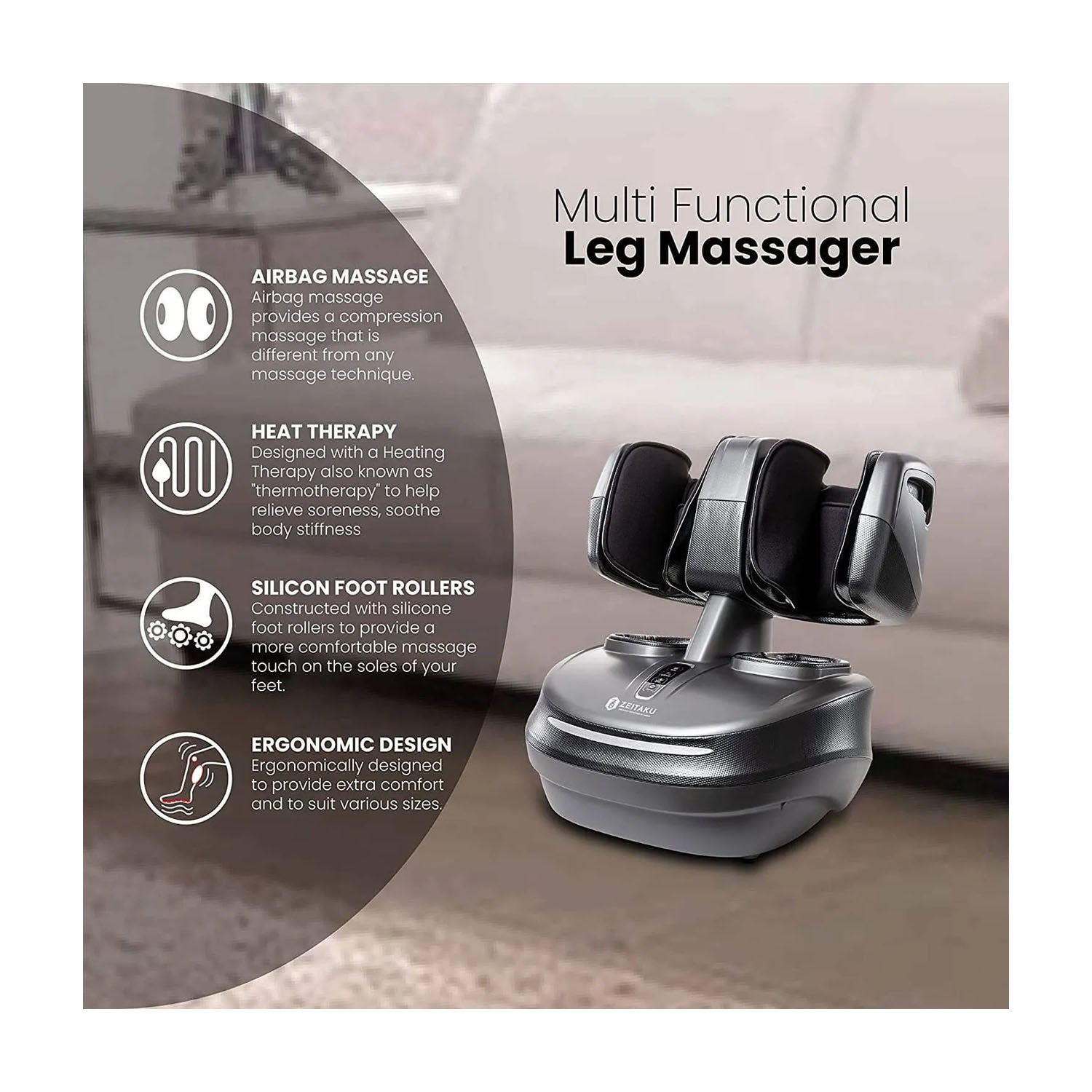 Zeitaku Lecafu Detachable Leg, Foot, Knee and Calf Massager Foot Massagers